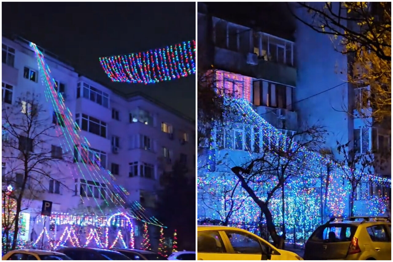 razboi-al-decoratiunilor-intre-vecinii-unui-cartier-bucurestean.-au-ajuns-sa-impodobeasca-tot-blocul:-oare-cine-plateste