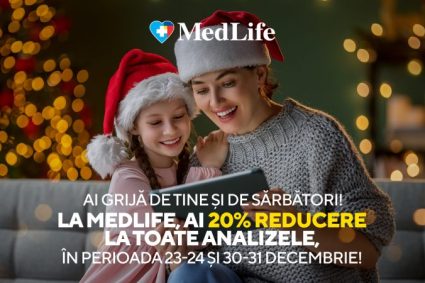 de-sarbatori,-medlife-acorda-20%-reducere-la-toate-analizele-medicale