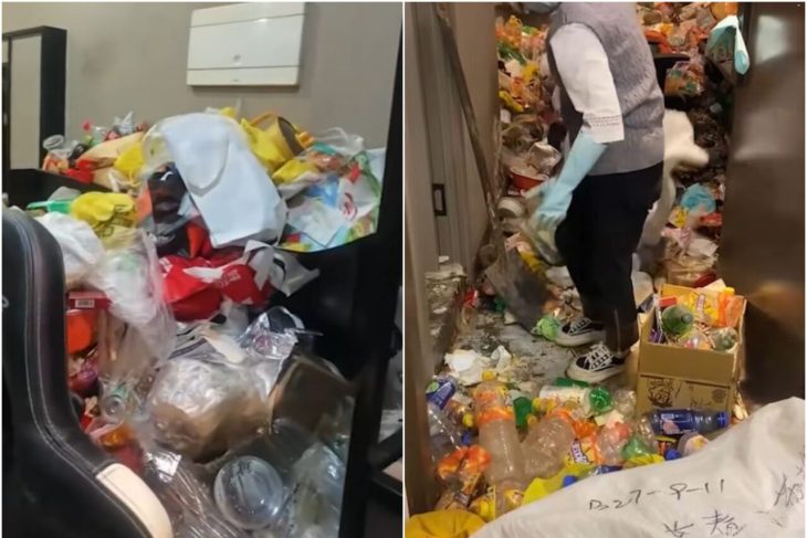 angajatii-au-crezut-ca-nu-vad-bine.-un-barbat-a-lasat-un-munte-de-gunoaie-in-camera-de-hotel-de-in-care-a-locuit-2-ani,-in-china