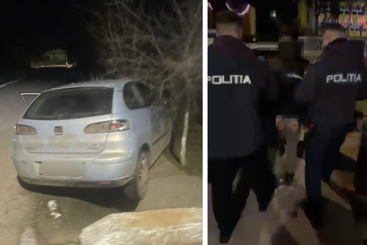 urmarire-ca-n-filme-in-dolj.-un-tanar,-fara-permis-de-conducere-si-cu-politia-pe-urme-a-sarit-din-masina-in-mers-si-s-a-ascuns-intr-un-grajd
