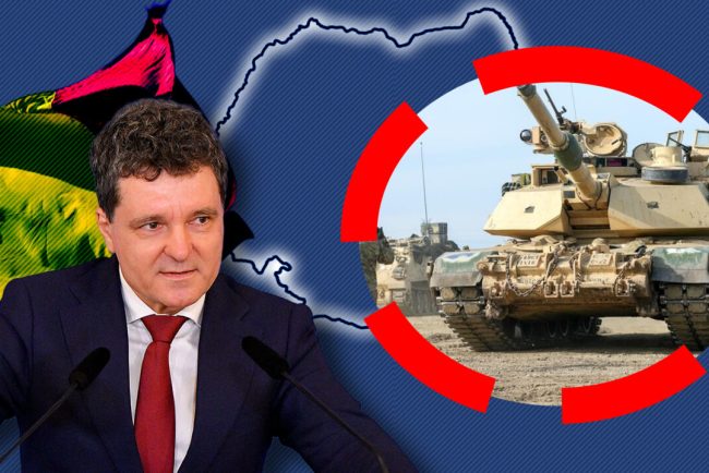 nicusor-dan-se-lauda-cu-tancurile-abrams-care-au-venit-in-romania,-aceleasi-tancuri-strivite-de-armata-rusa-in-ucraina