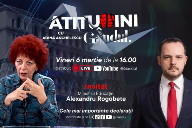 atitudini,-noua-emisiune-gandul,-incepe-vineri,-ora-16:00.-invitat:-alexandru-rogobete,-ministrul-sanatatii