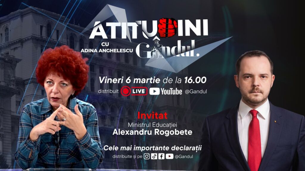 atitudini,-noua-emisiune-gandul,-incepe-vineri,-ora-16:00.-invitat:-alexandru-rogobete,-ministrul-sanatatii