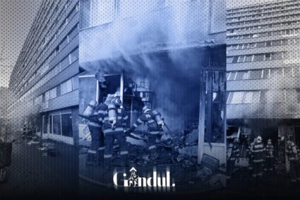 un-incendiu-a-mistuit-un-magazin-de-la-parterul-unui-bloc-din-pantelimon,-bucuresti.-degajari-mari-de-fum