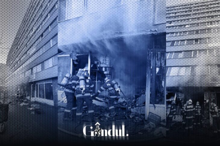 un-incendiu-a-mistuit-un-magazin-de-la-parterul-unui-bloc-din-pantelimon,-bucuresti.-degajari-mari-de-fum