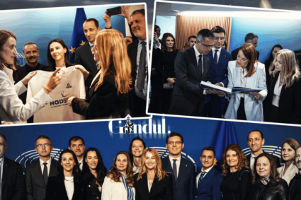 nadia-comaneci,-primita-de-roberta-metsola-la-parlamentul-european,-la-50-de-ani-de-la-primul-10-din-istoria-gimnasticii