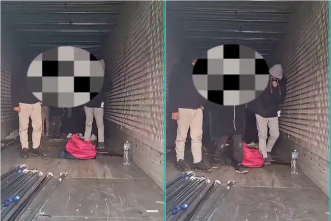 opt-copii-si-un-adult,-migranti-egipteni,-depistati-de-jandarmii-damboviteni-pe-autostrada-a1,-intr-un-autocamion