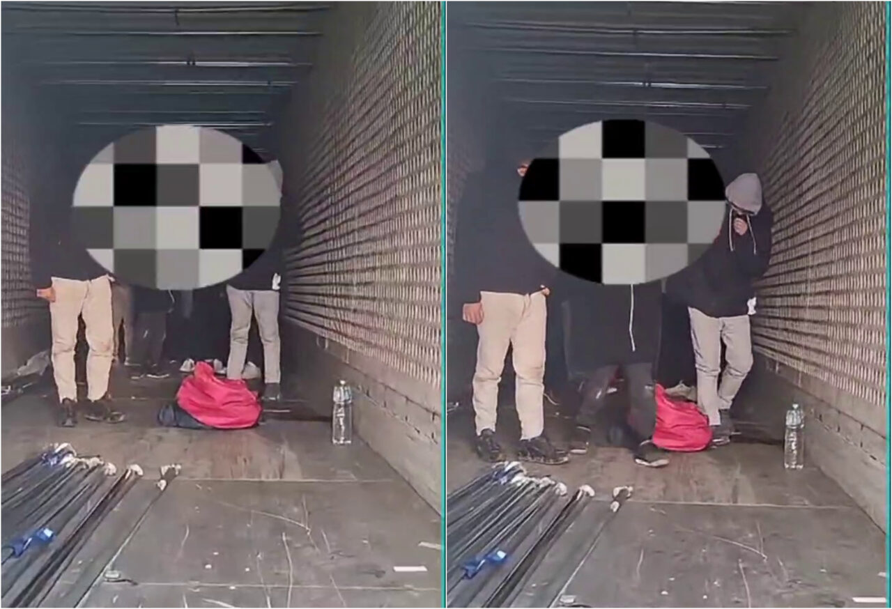 opt-copii-si-un-adult,-migranti-egipteni,-depistati-de-jandarmii-damboviteni-pe-autostrada-a1,-intr-un-autocamion