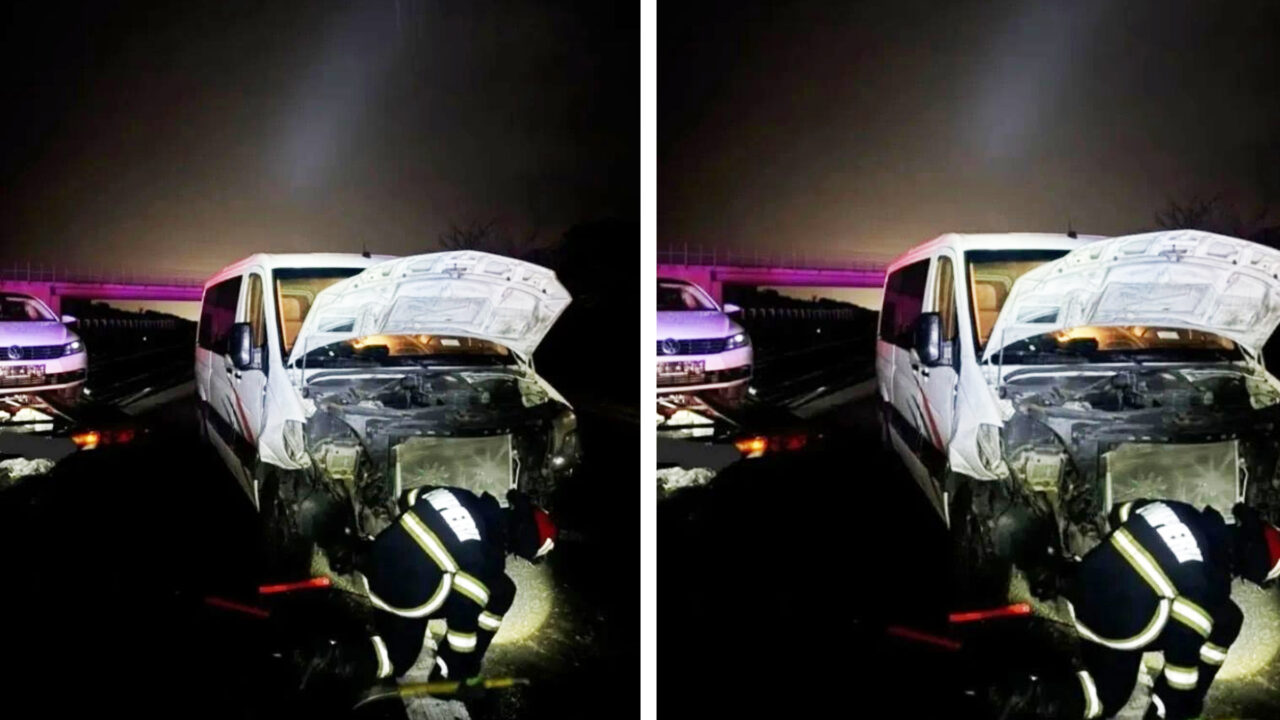 accident-pe-a1,-in-timis:-doua-microbuze-s-au-ciocnit-frontal.-cinci-persoane-au-ajuns-la-spital