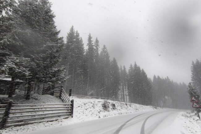 ninge-in-zonele-montane-din-suceava-si-alte-doua-judete.-drumarii-intervin-cu-mai-multe-utilaje-pe-soselele-acoperite-de-zapada