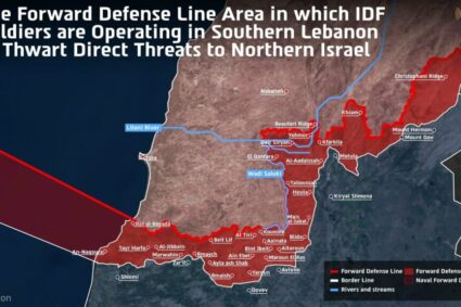 armata-israeliana-publica-o-harta-a-teritoriului-din-sudul-libanului-aflat-sub-controlul-sau