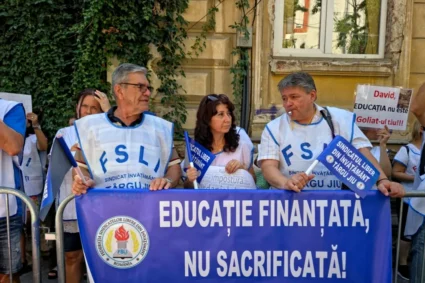 protest-in-fata-ministerului-educatiei.-sindicalistii-din-invatamant-au-iesit-in-strada,-ce-nemultumiri-au