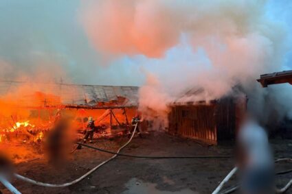 un-adapost-de-animale-din-judetul-suceava-s-a-facut-scrum.-exista-pericol-de-propagare-a-incendiului-la-alte-constructii-din-proximitate