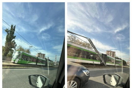 un-tramvai-a-deraiat,-in-zona-valea-cascadelor-din-capitala.-din-cei-20-de-pasageri-aflati-in-salon,-patru-au-ajuns-la-spital