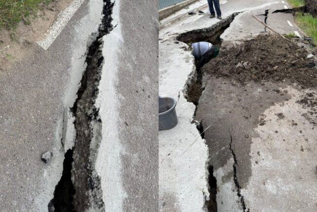 dezastru-in-vaslui:-alunecari-de-teren-masive-lasa-gospodariile-izolate-si-blocheaza-accesul-in-localitatea-dodesti