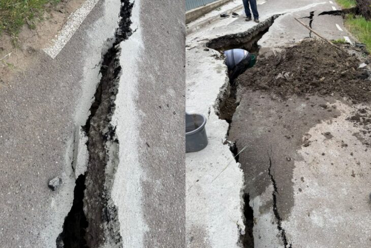 dezastru-in-vaslui:-alunecari-de-teren-masive-lasa-gospodariile-izolate-si-blocheaza-accesul-in-localitatea-dodesti