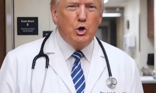trump-socheaza-cu-un-videoclip-creat-cu-ai:-apare-ca-medic-si-diagnosticheaza-actori-celebri,-ca-robert-de-niro-si-julia-roberts